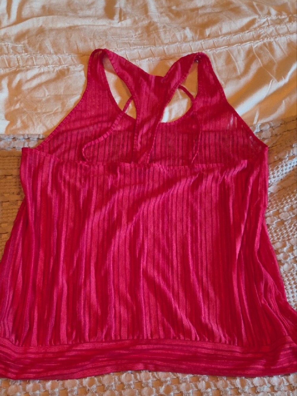Saucony Ribbed Racerback Tank - Pink - Picture 2 of 3